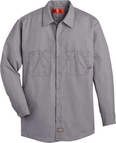 Dickies L535 Industrial Long Sleeve Work Shirt - Graphite Gray - HIT a Double - 1