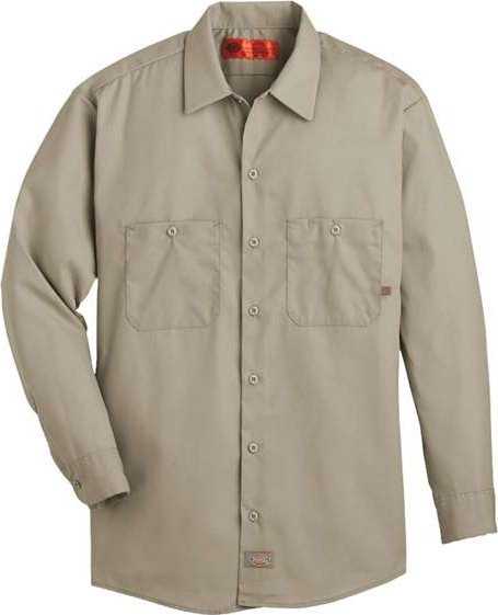Dickies L535L Industrial Long Sleeve Work Shirt - Long Sizes - Desert Sand - HIT a Double - 1