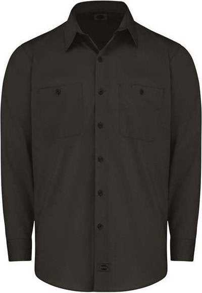 Dickies LL51 Industrial Worktech Ventilated Long Sleeve Work Shirt - Black - HIT a Double - 1