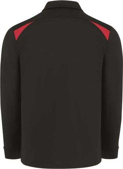Dickies LL66 Team Performance Long Sleeve Shirt - Black/ English Red - HIT a Double - 3