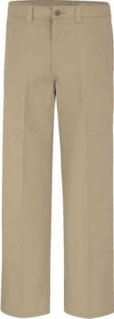 Dickies LP17EXT Industrial Flat Front Comfort Waist Pants - Extended Sizes - Desert Sand - 37 Unhemmed - HIT a Double - 1