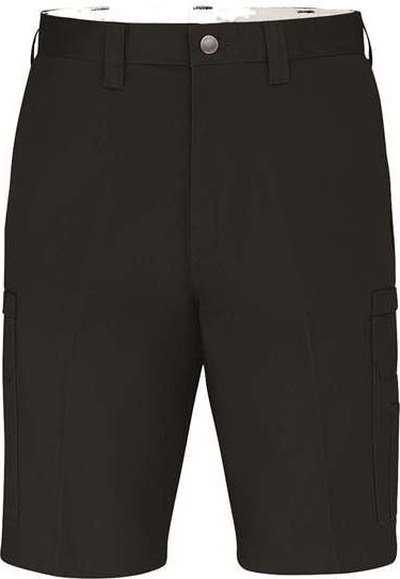 Dickies LR33EXT 11" Industrial Cotton Cargo Shorts - Extended Sizes - Black - HIT a Double - 1