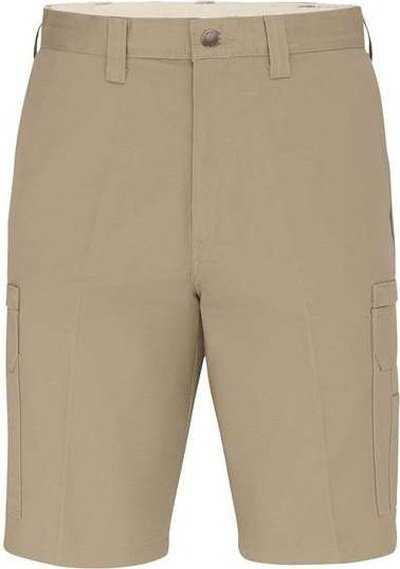 Dickies LR33EXT 11&quot; Industrial Cotton Cargo Shorts - Extended Sizes - Desert Sand - HIT a Double - 1