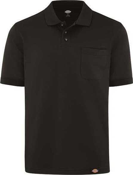 Dickies LS44 Performance Short Sleeve Work Shirt With Pocket - Black - HIT a Double - 1
