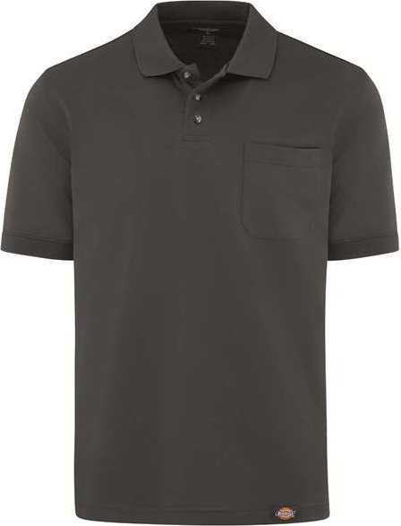 Dickies LS44 Performance Short Sleeve Work Shirt With Pocket - Dark Charcoal - HIT a Double - 1