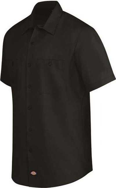 Dickies LS51L Industrial Worktech Ventilated Short Sleeve Work Shirt - Long Sizes - Black - HIT a Double - 2