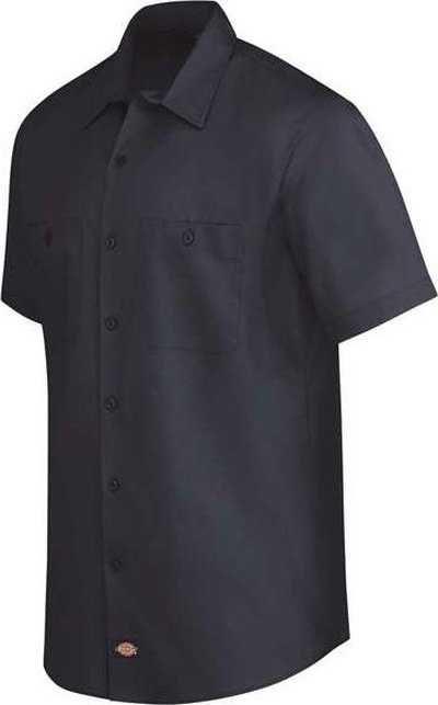 Dickies LS51L Industrial Worktech Ventilated Short Sleeve Work Shirt - Long Sizes - Dark Navy - HIT a Double - 1