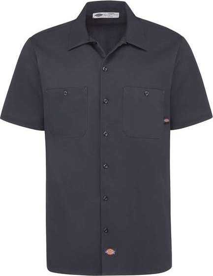 Dickies S307 Industrial Short Sleeve Cotton Work Shirt - Dark Navy - HIT a Double - 1