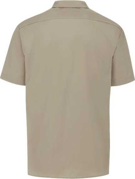 Dickies S535L Industrial Short Sleeve Work Shirt - Long Sizes - Desert Sand - HIT a Double - 2