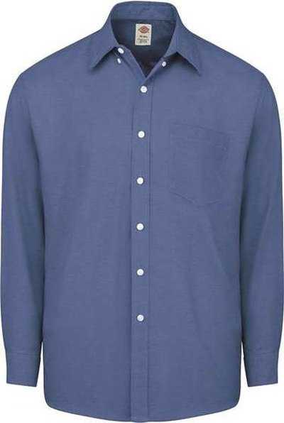 Dickies SSS36 Long Sleeve Oxford Shirt - French Blue - HIT a Double - 1