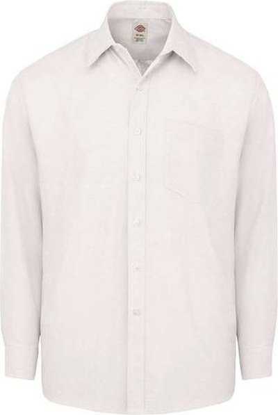 Dickies SSS36 Long Sleeve Oxford Shirt - White - HIT a Double - 1