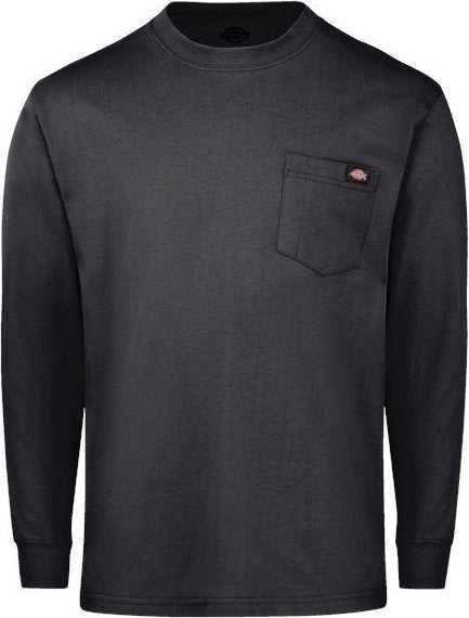 Dickies WL50 Traditional Heavyweight Long Sleeve T-Shirt - Black - HIT a Double - 1