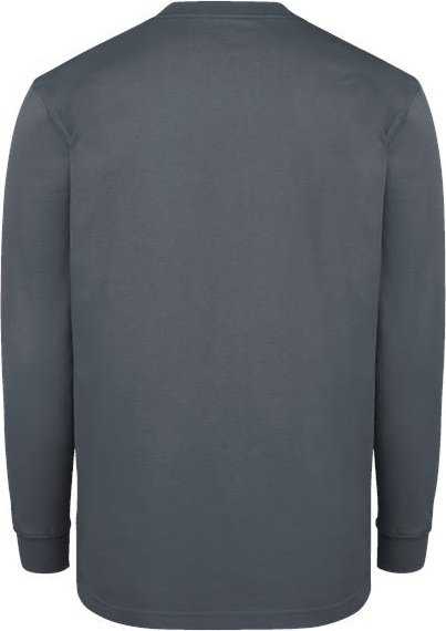 Dickies WL50 Traditional Heavyweight Long Sleeve T-Shirt - Charcoal - HIT a Double - 1