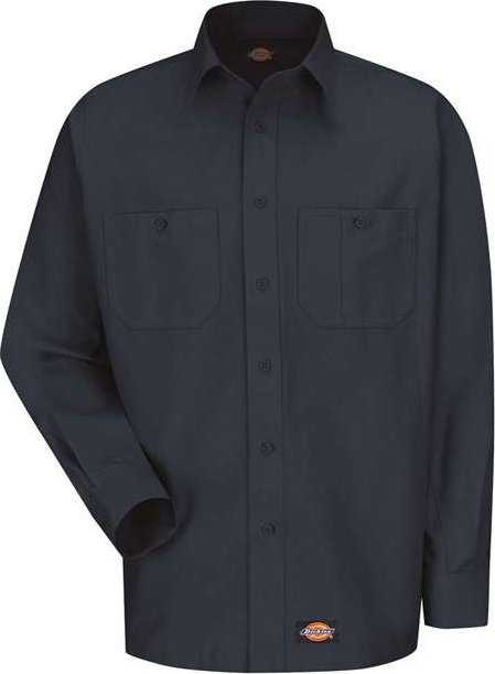 Dickies WS10 Long Sleeve Work Shirt - Navy - HIT a Double - 1