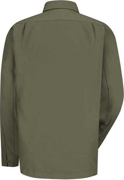 Dickies WS10 Long Sleeve Work Shirt - Olive Green - HIT a Double - 2