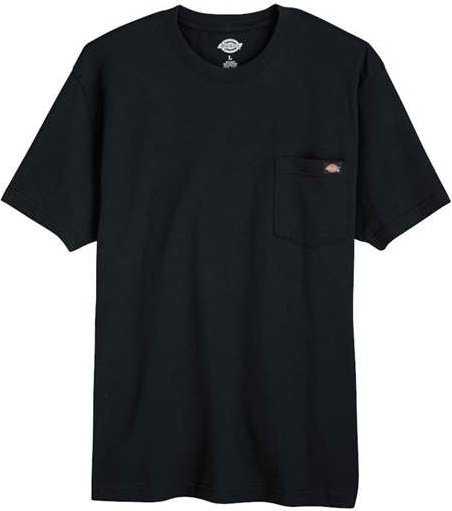 Dickies WS50-DL Traditional Heavyweight T-Shirt - Long Sizes - Black - HIT a Double - 1