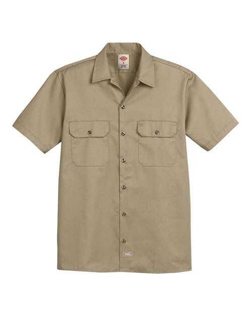 Dickies 2574 Short Sleeve Work Shirt - Khaki - HIT a Double