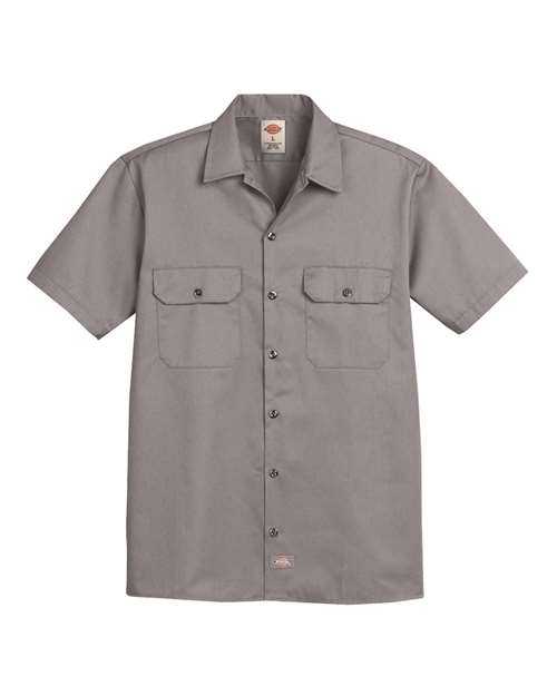 Dickies 2574 Short Sleeve Work Shirt - Silver Grey - HIT a Double