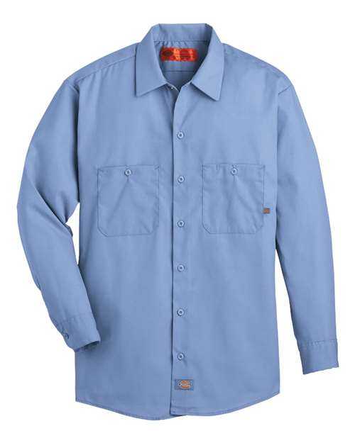 Dickies L535 Industrial Long Sleeve Work Shirt - Light Blue - HIT a Double