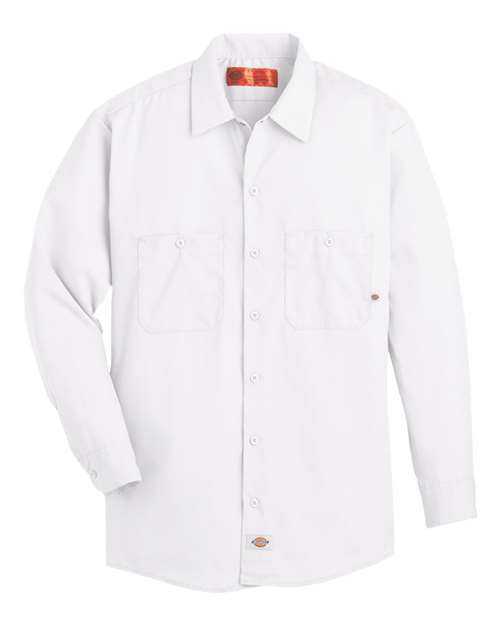Dickies L535 Industrial Long Sleeve Work Shirt - White - HIT a Double