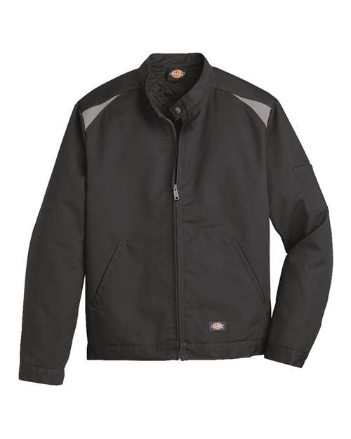 Dickies LJ60 Insulated Colorblocked Jacket - Black Silver - HIT a Double