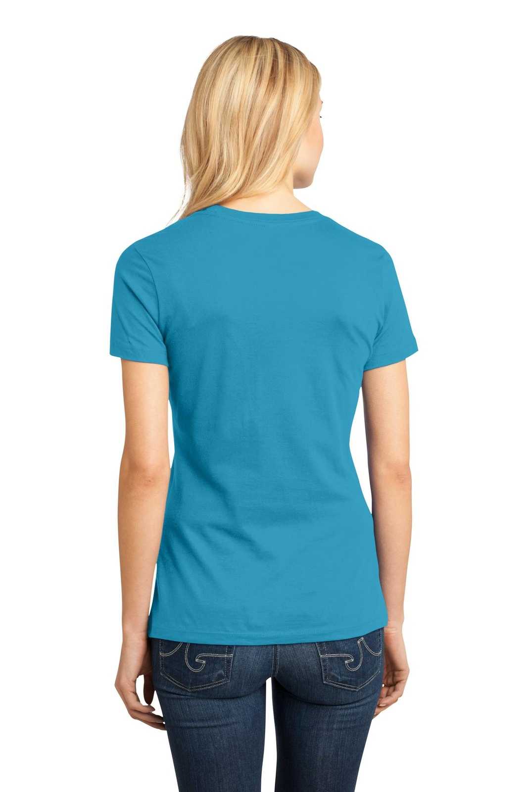 District DM104L Women&#39;s Perfect Weighttee - Bright Turquoise - HIT a Double - 2