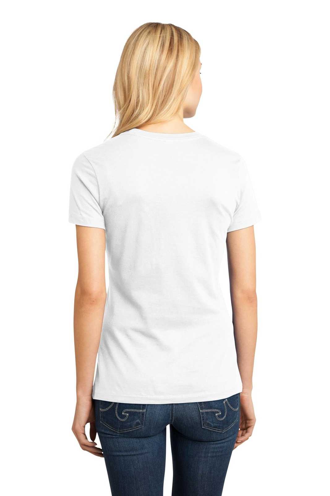 District DM104L Women&#39;s Perfect Weighttee - Bright White - HIT a Double - 2