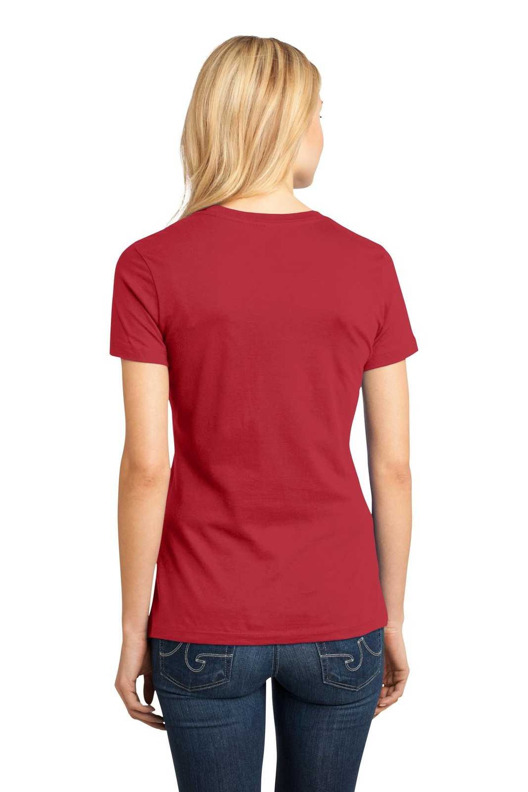 District DM104L Women&#39;s Perfect Weighttee - Classic Red - HIT a Double - 2