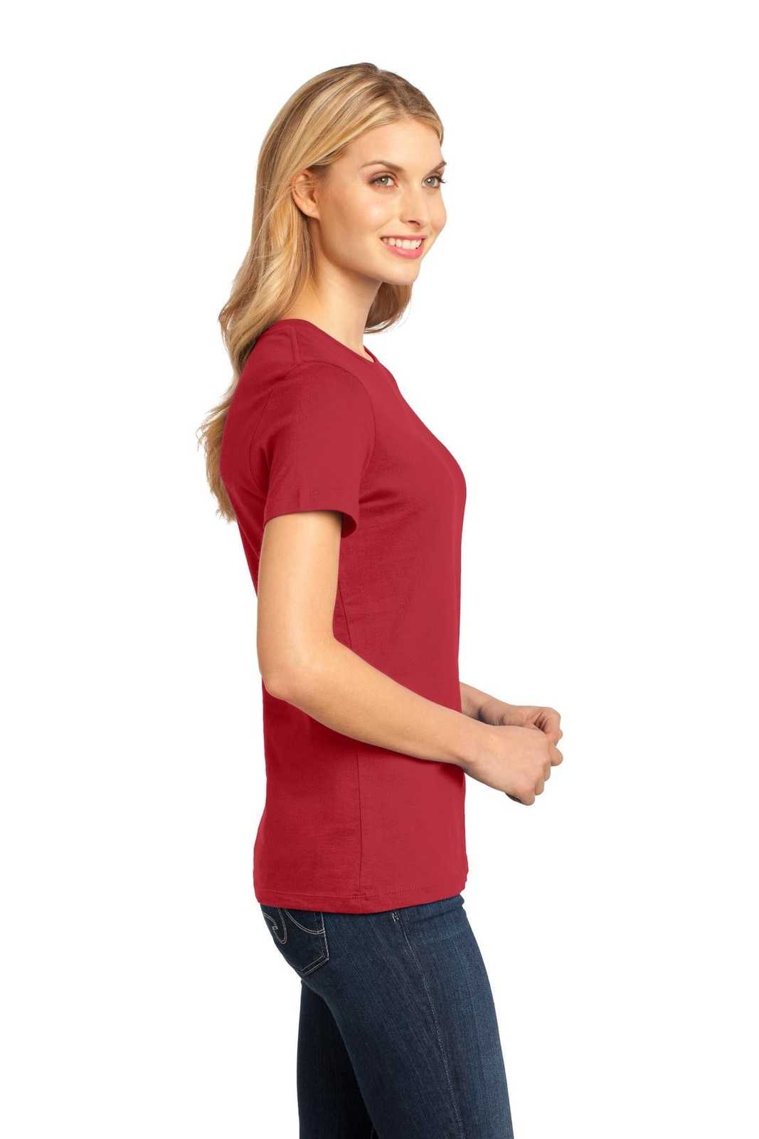 District DM104L Women&#39;s Perfect Weighttee - Classic Red - HIT a Double - 3