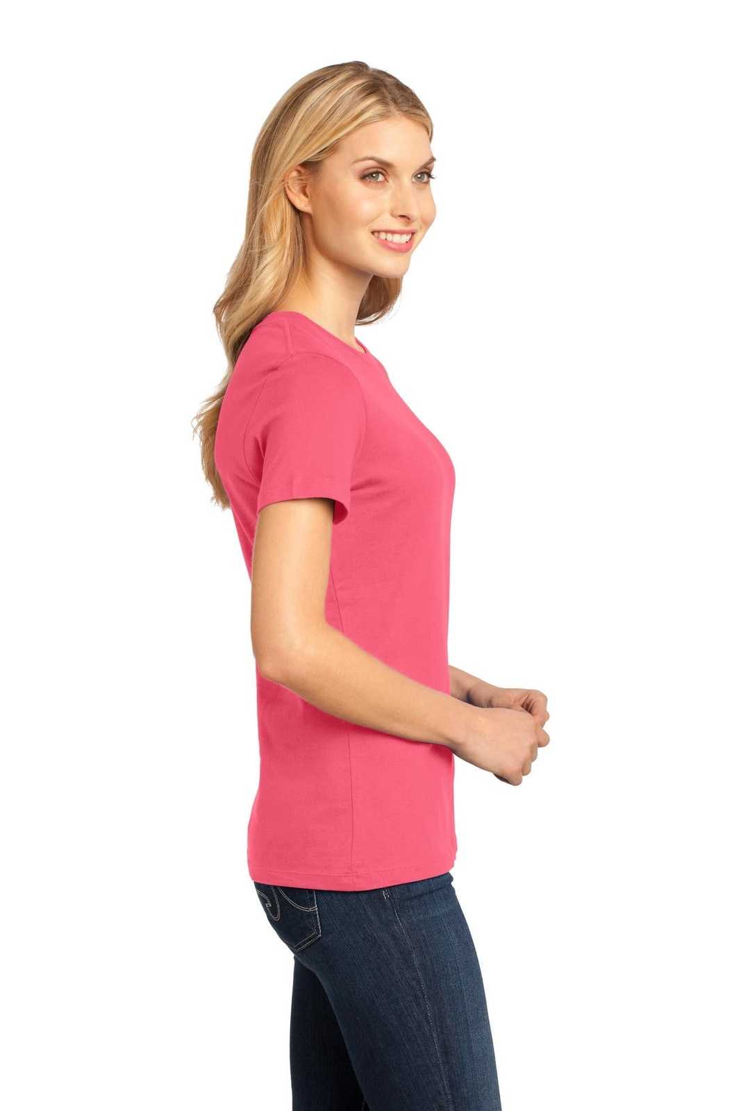 District DM104L Women&#39;s Perfect Weighttee - Coral - HIT a Double - 3