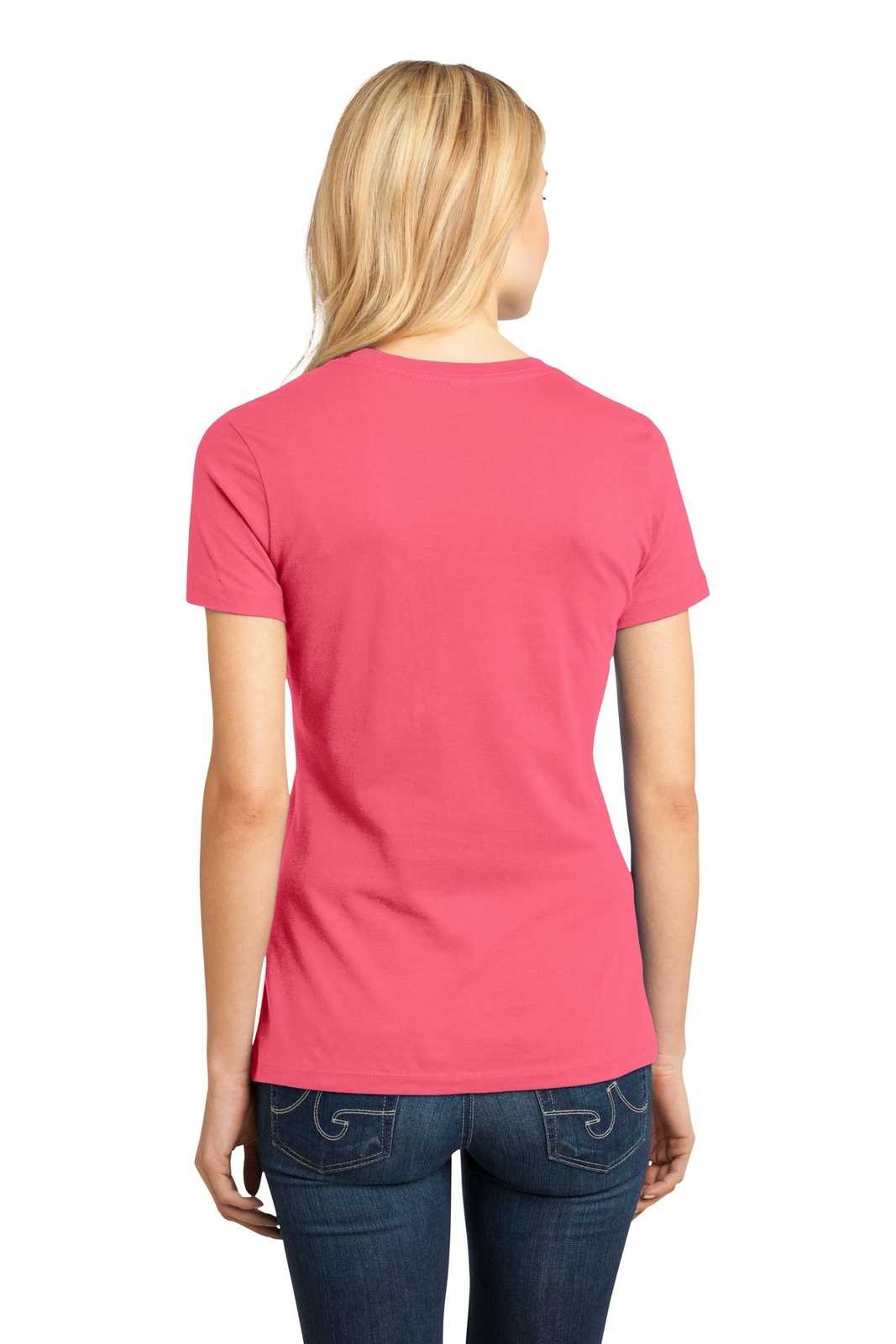 District DM104L Women&#39;s Perfect Weighttee - Coral - HIT a Double - 2