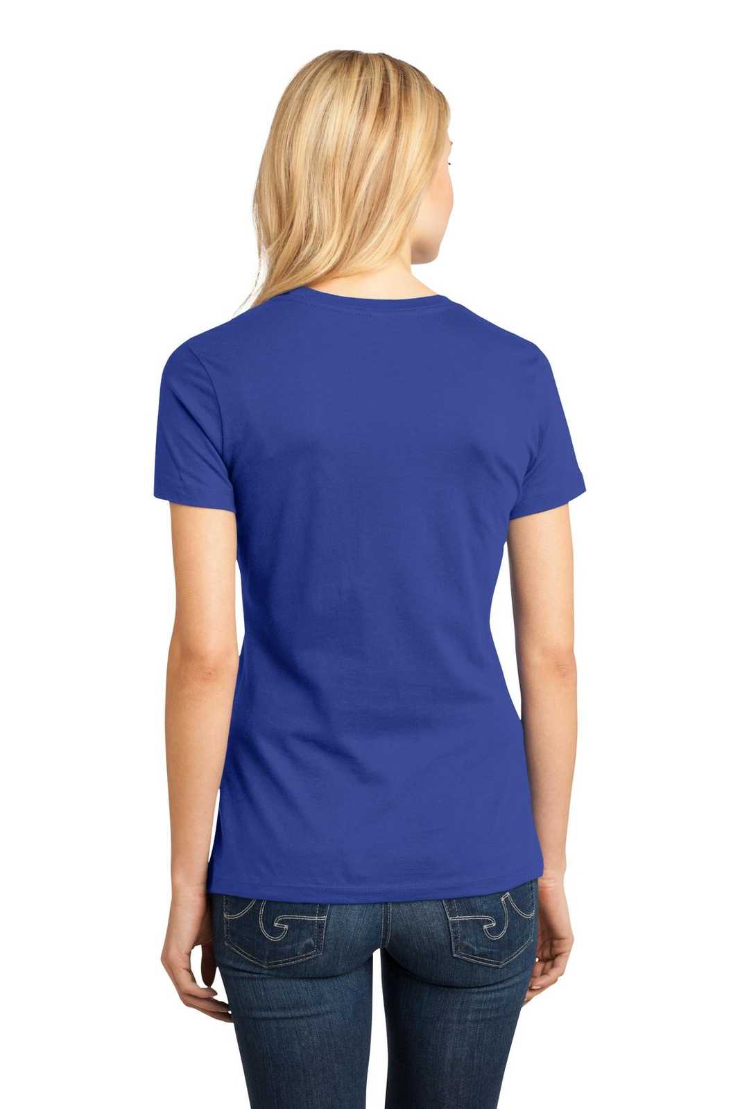 District DM104L Women&#39;s Perfect Weighttee - Deep Royal - HIT a Double - 2