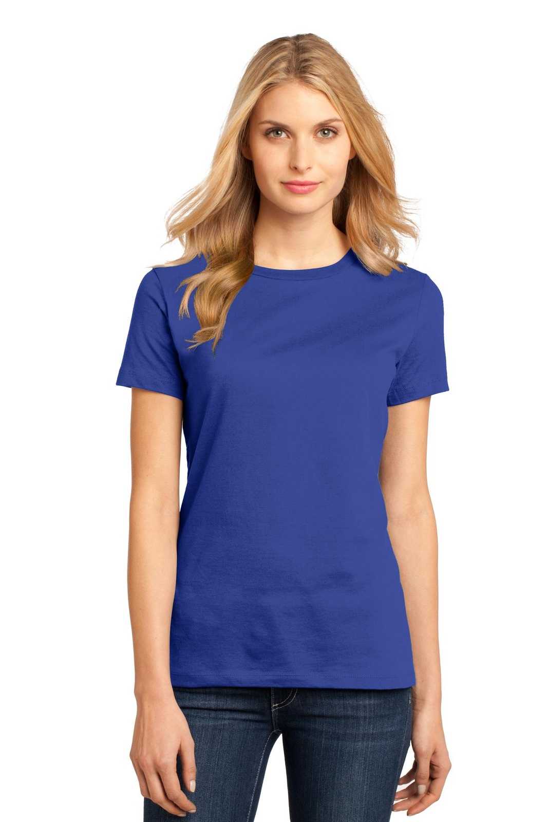 District DM104L Women&#39;s Perfect Weighttee - Deep Royal - HIT a Double - 1