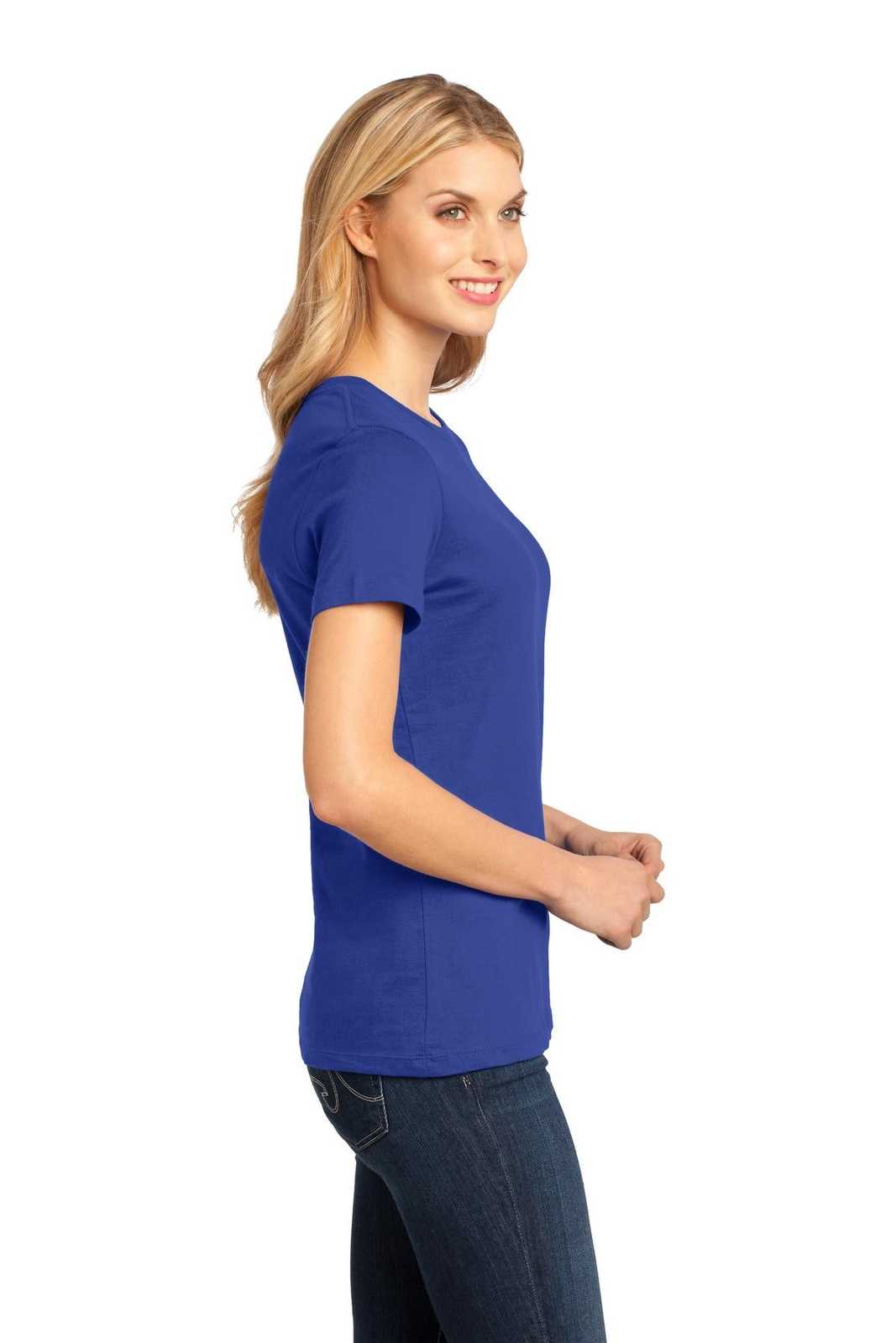 District DM104L Women&#39;s Perfect Weighttee - Deep Royal - HIT a Double - 3