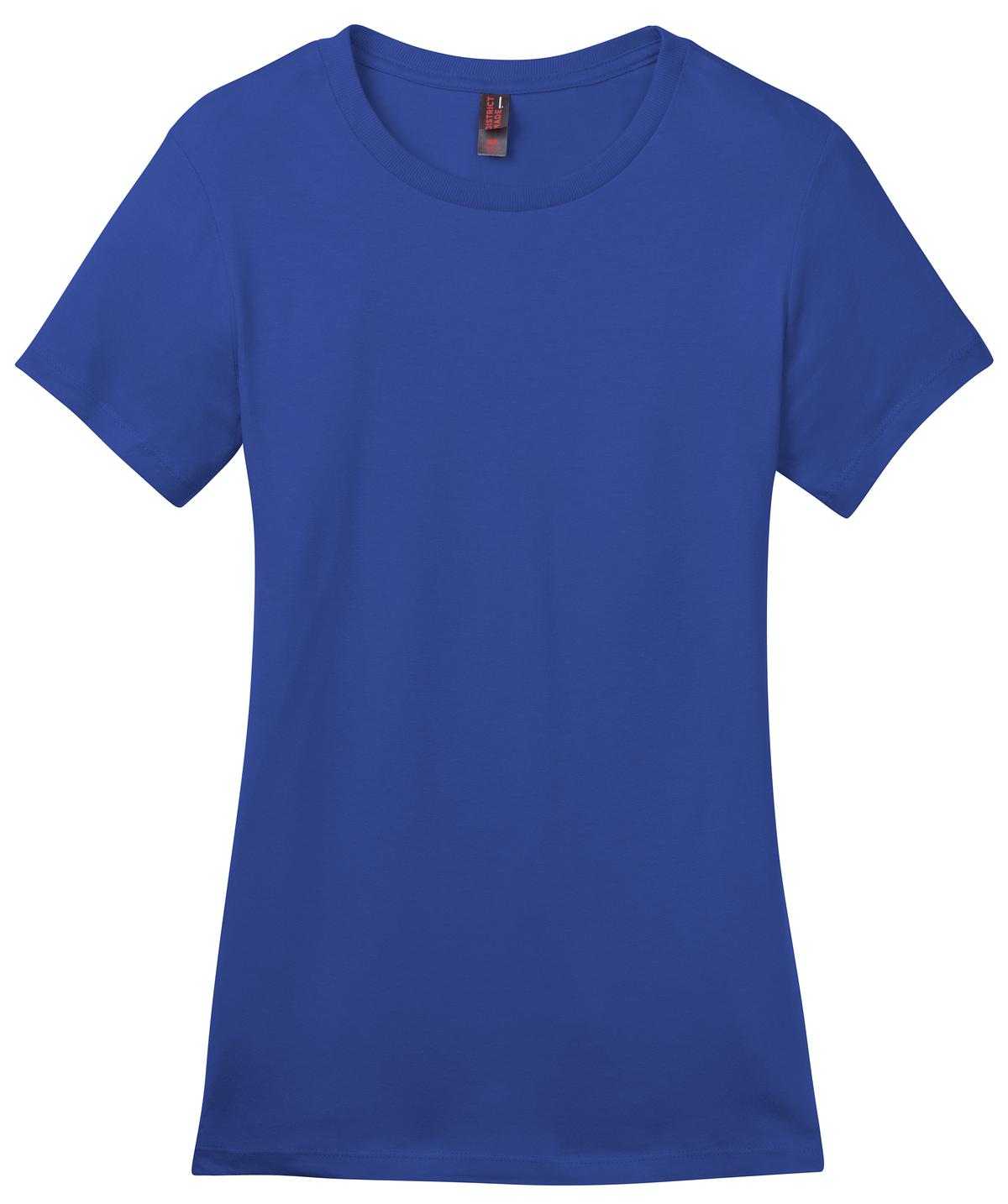 District DM104L Women&#39;s Perfect Weighttee - Deep Royal - HIT a Double - 5