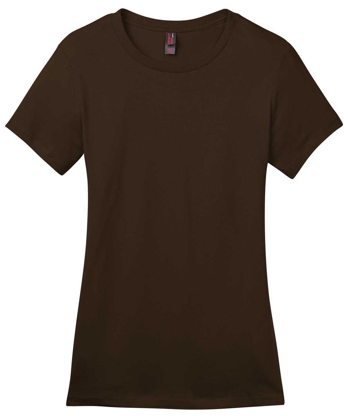 District DM104L Women&#39;s Perfect Weighttee - Espresso - HIT a Double - 5
