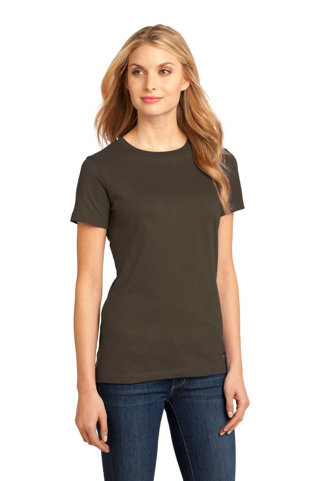 District DM104L Women&#39;s Perfect Weighttee - Espresso - HIT a Double - 4