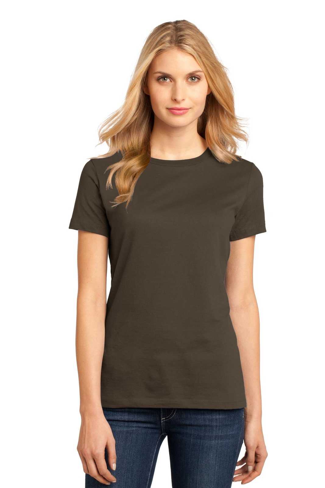 District DM104L Women&#39;s Perfect Weighttee - Espresso - HIT a Double - 1