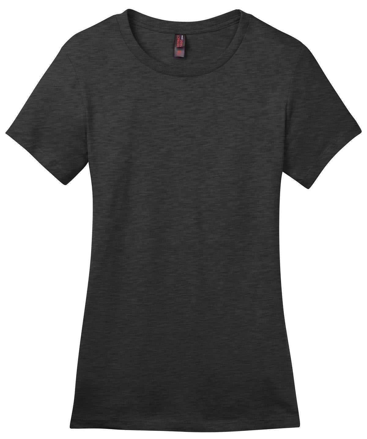District DM104L Women&#39;s Perfect Weighttee - Heathered Charcoal - HIT a Double - 5