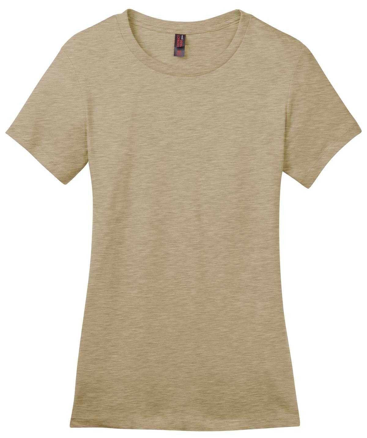 District DM104L Women&#39;s Perfect Weighttee - Heathered Latte - HIT a Double - 5