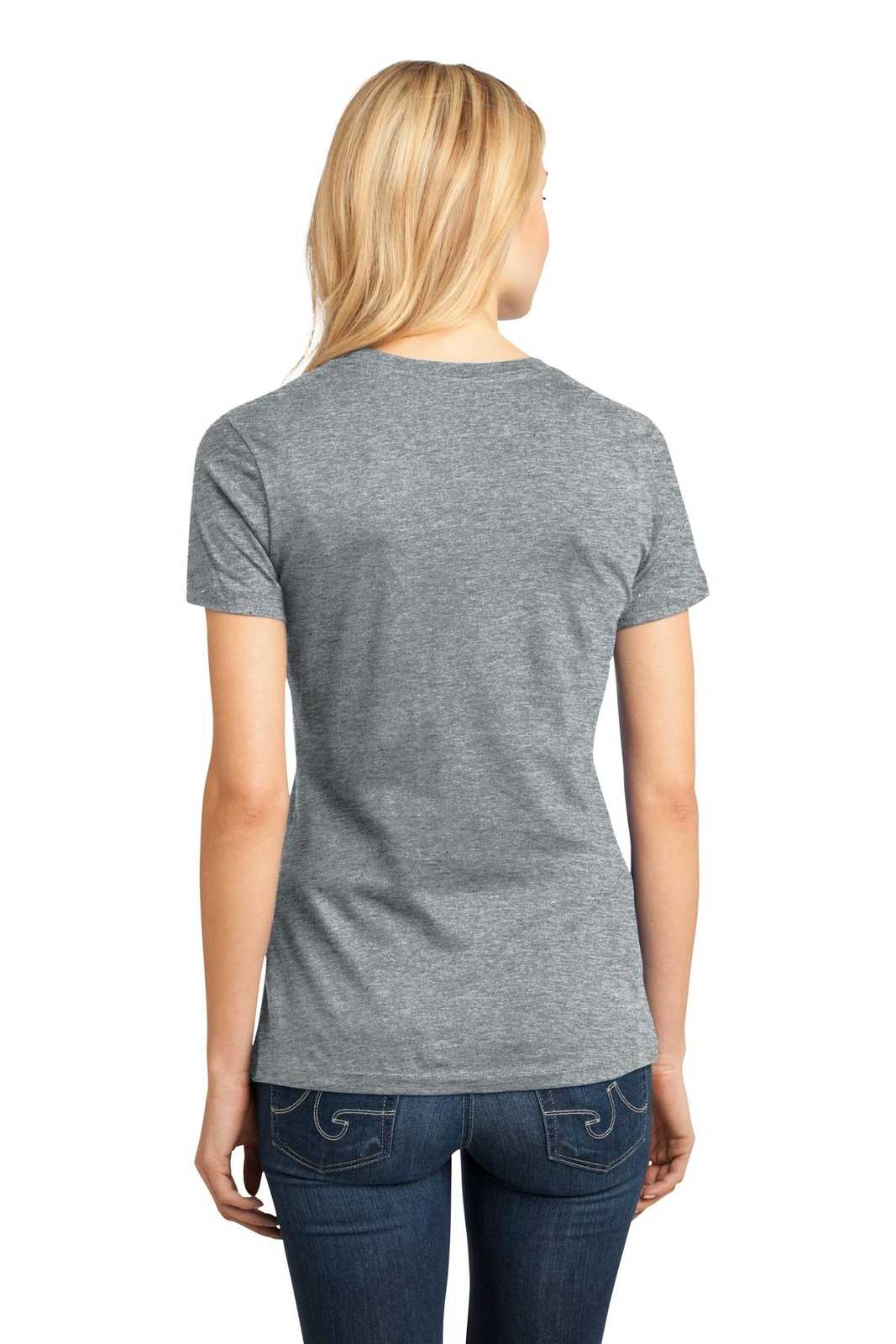 District DM104L Women&#39;s Perfect Weighttee - Heathered Steel - HIT a Double - 2