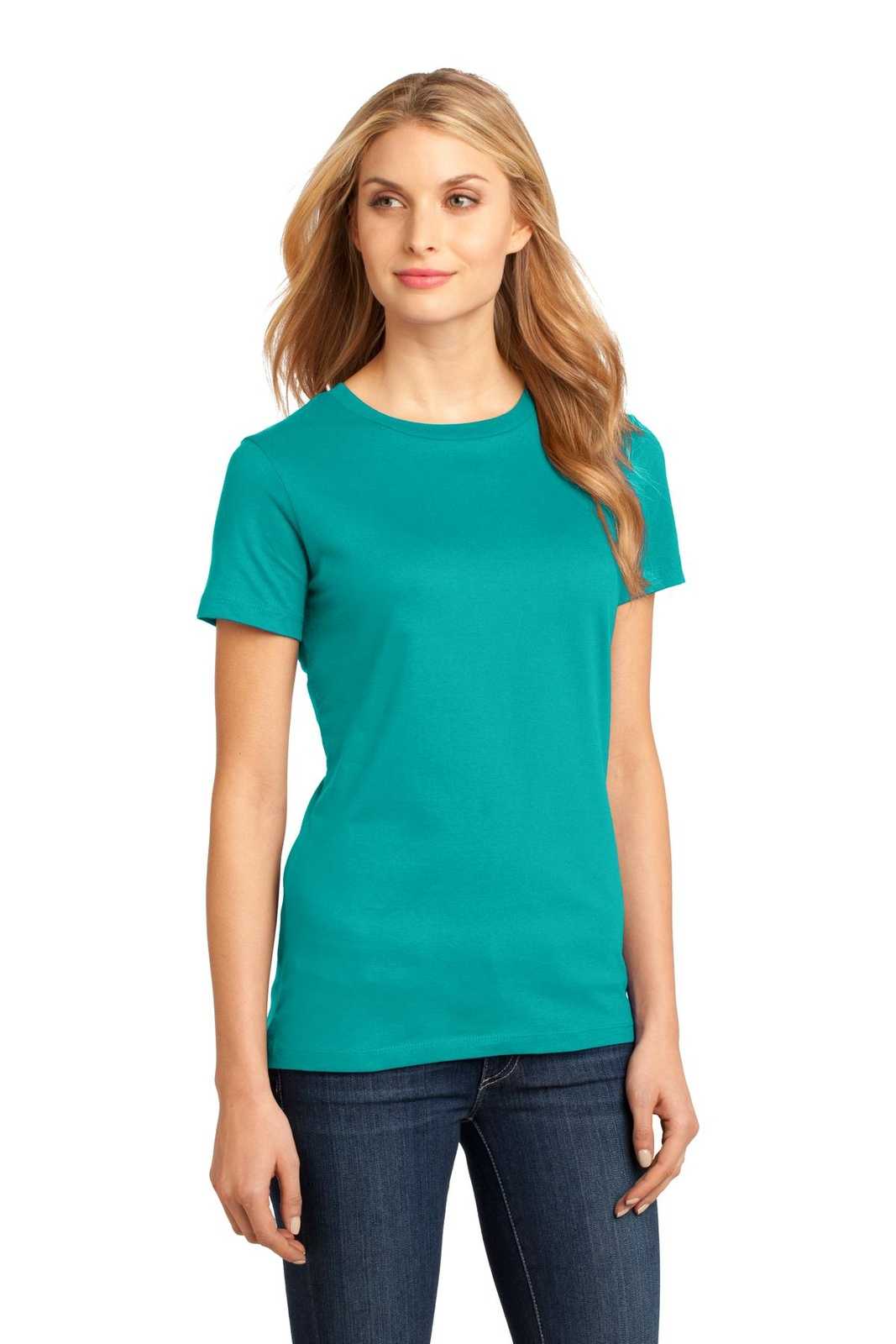 District DM104L Women&#39;s Perfect Weighttee - Jade - HIT a Double - 4