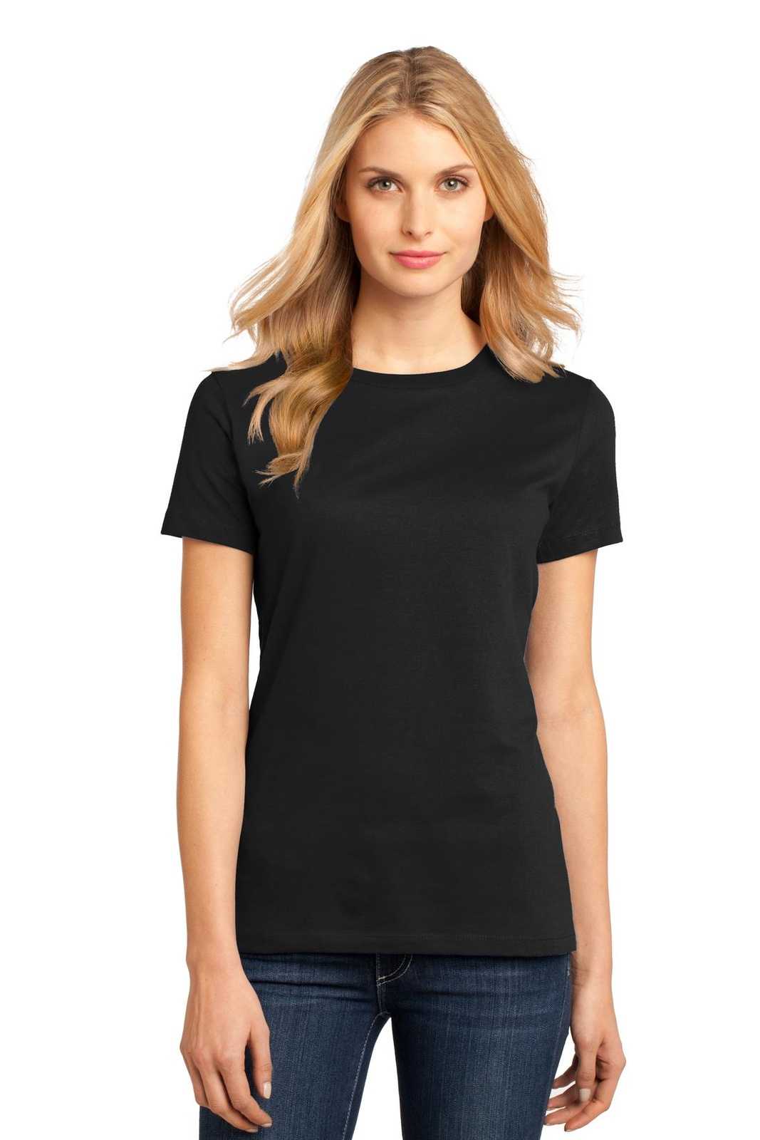 District DM104L Women&#39;s Perfect Weighttee - Jet Black - HIT a Double - 1