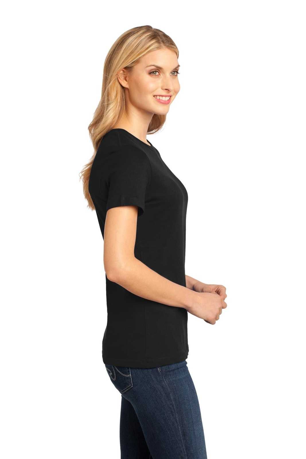 District DM104L Women&#39;s Perfect Weighttee - Jet Black - HIT a Double - 3