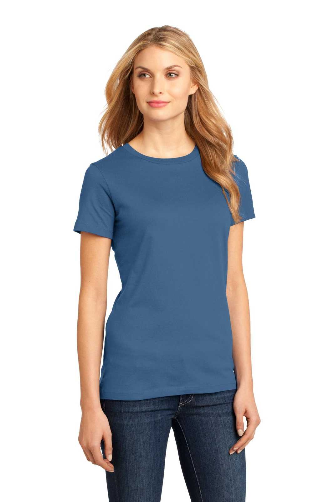 District DM104L Women&#39;s Perfect Weighttee - Maritime Blue - HIT a Double - 4