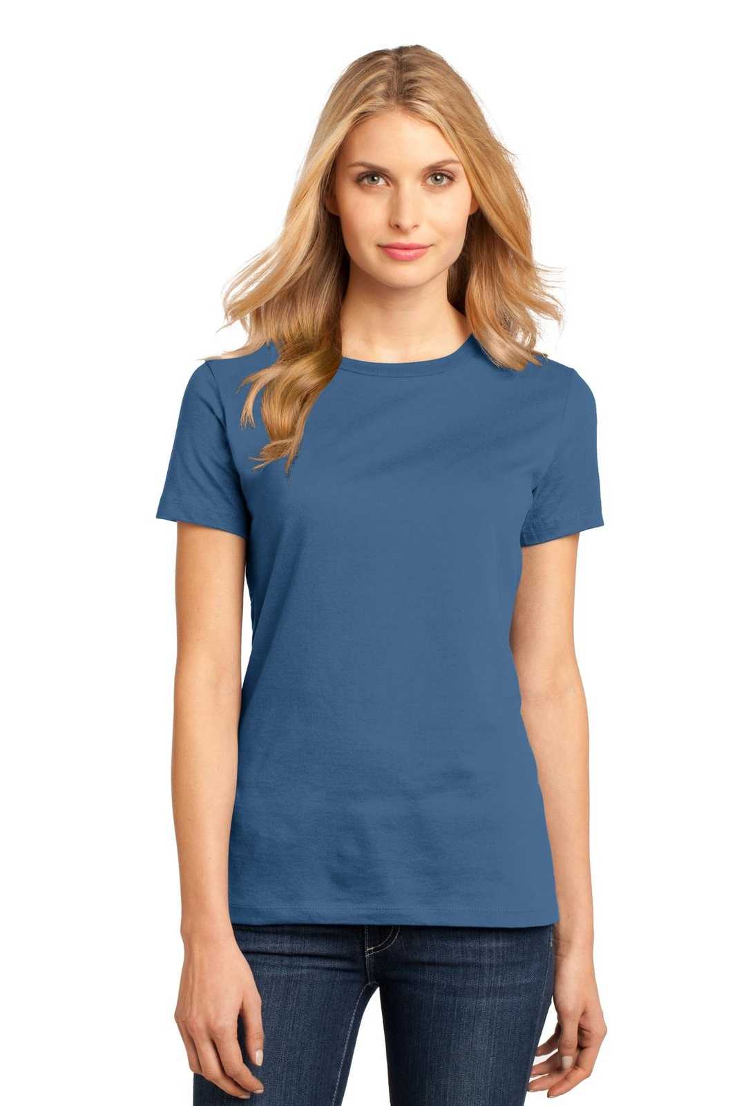 District DM104L Women&#39;s Perfect Weighttee - Maritime Blue - HIT a Double - 1