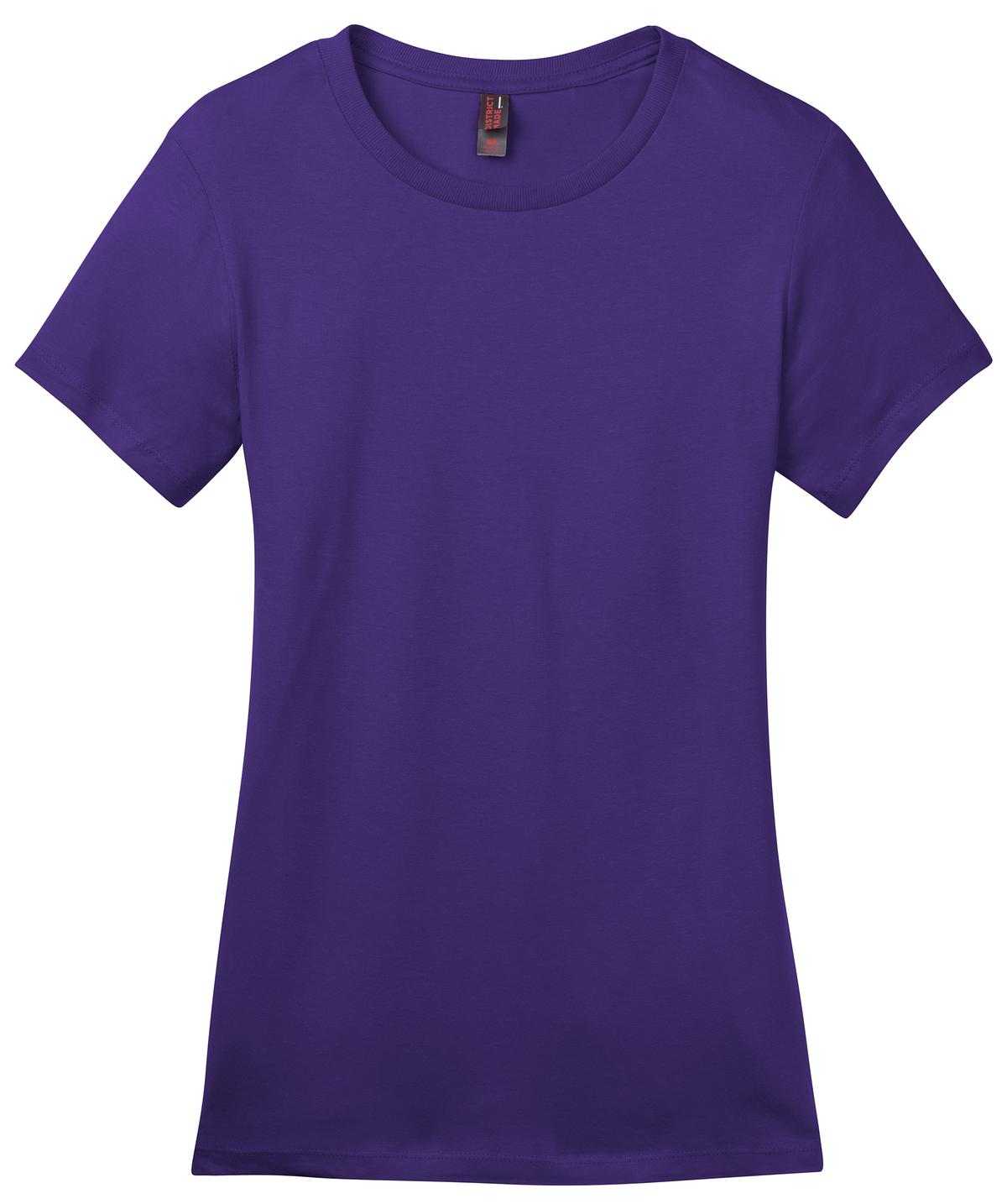 District DM104L Women&#39;s Perfect Weighttee - Purple - HIT a Double - 5