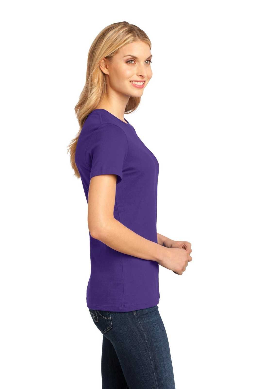 District DM104L Women&#39;s Perfect Weighttee - Purple - HIT a Double - 3