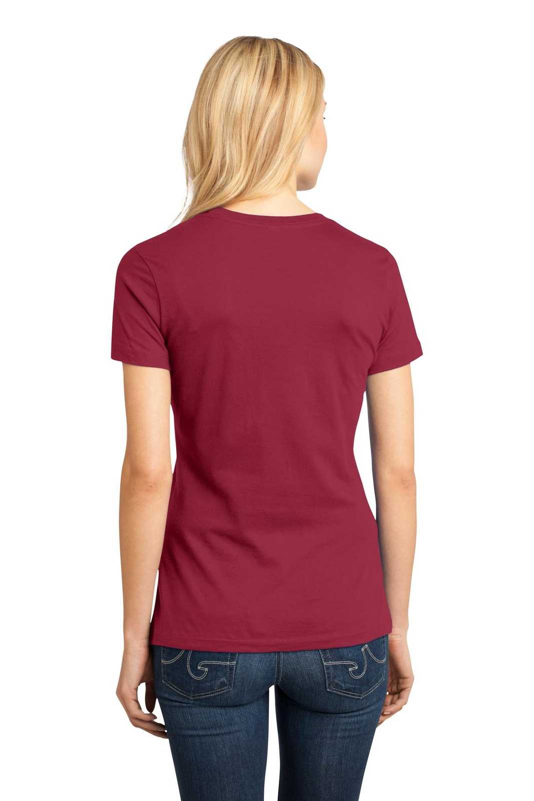 District DM104L Women&#39;s Perfect Weighttee - Sangria - HIT a Double - 2