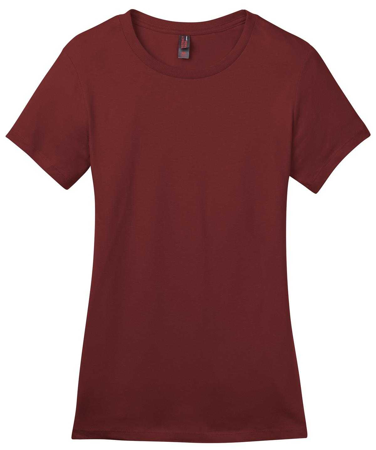 District DM104L Women&#39;s Perfect Weighttee - Sangria - HIT a Double - 5